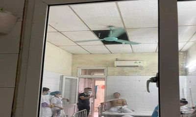 Rơi trần thạch cao lúc nửa đêm tại bệnh viện ở Hải Dương