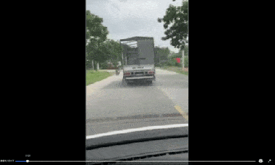 Tài xế ô tô tải quyết không nhường đường cho xe cứu thương lĩnh cái 