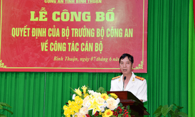 Phó Giám đốc Công an tỉnh Bình Thuận vừa được bổ nhiệm là ai?