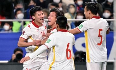 ĐT Việt Nam thăng tiến trên BXH FIFA sau trận hòa Nhật Bản