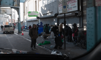 Ảnh thực tế chợ ma túy lộ thiên trên đường phố Philadelphia của Mỹ