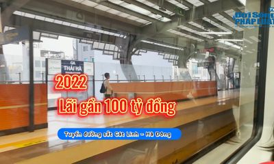 Tuyến đường sắt Cát Linh - Hà Đông báo lãi gần 100 tỷ trong năm 2022
