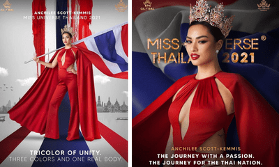 Miss Universe 2021: Hoa hậu Thái Lan bị kiện vì bức ảnh đứng trên quốc kỳ