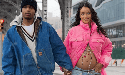 Rihanna xuống phố cùng bạn trai, lần đầu khoe bụng bầu vượt mặt khiến người hâm mộ phấn khích