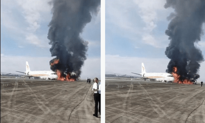 Trung Quốc: Máy bay bốc cháy sau khi trượt khỏi đường băng
