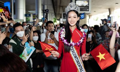 Hoa hậu Bảo Ngọc trở về nước hậu đăng quang Miss Intercontinental 2022