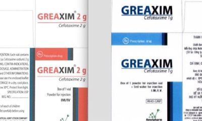 Thu hồi nhiều lô thuốc bột pha tiêm Greaxim được lưu hành khi chưa cấp phép