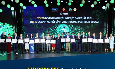 Tập đoàn BRG được vinh danh Top 10 Doanh nghiệp phát triển bền vững Việt Nam 2021