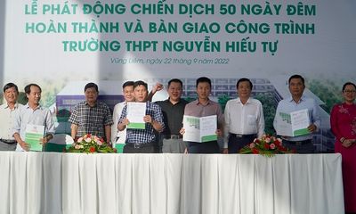 Giáo dục - Hướng nghiệp - Vĩnh Long: Trungnam Group nỗ lực “về đích” xây dựng Trường THPT Nguyễn Hiếu Tự