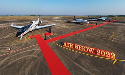 “Đã mắt” ngắm G700- ngôi sao của triển lãm hàng không Airshow 2022 tại Vân Đồn 