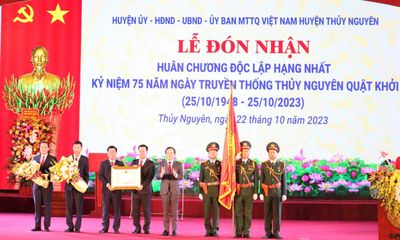 HUYỆN THỦY NGUYÊN (HẢI PHÒNG): Kỷ niệm 75 năm Ngày truyền thống và đón nhận Huân chương độc lập hạng Nhất