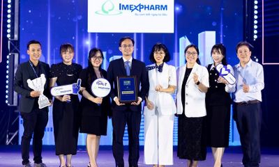 Imexpharm được vinh danh là Top 5 công ty có môi trường làm việc tốt nhất Việt Nam