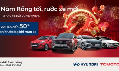 “Năm Rồng tới – Rước xe mới” - Chương trình khuyến mãi hấp dẫn tháng 2/2024 của Hyundai Lê Văn Lương