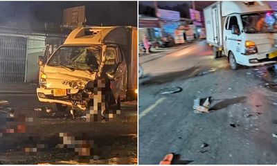 Xe máy “kẹp 4” đấu đầu xe tải, 3 người tử vong ở Đồng Nai