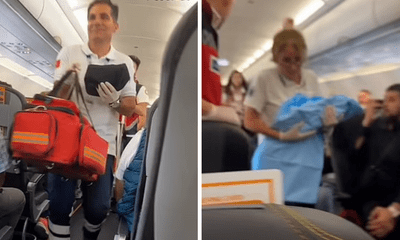 Người phụ nữ sinh non ngay tại máy bay, hành khách nháo nhác xem chuyện gì đang xảy ra