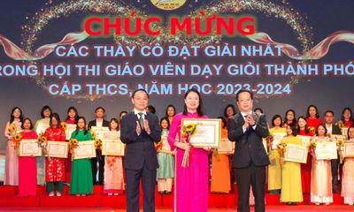 Hà Nội: 179 giáo viên dạy giỏi cấp thành phố được tuyên dương, khen thưởng 