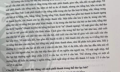 Đề thi năng lực tiếng Việt dành cho sinh viên Trung Quốc khiến người Việt cũng phải lúng túng