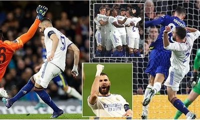 Benzema lập hat-trick đẳng cấp giúp Real Madrid nhấn chìm Chelsea