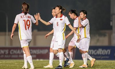 Thắng đậm Myanmar với tỷ số 4-0, tuyển nữ Việt Nam giành vé vào bán kết AFF Cup 2022