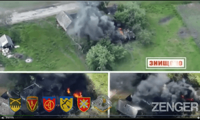 Video: Ukraine tuyên bố phá hủy đoàn xe tăng và xe bọc thép của Nga ở Lugansk 