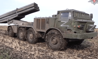 Nga công bố video pháo phản lực Uragan tham chiến tại Ukraine