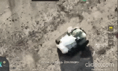 UAV Ukraine bắn nổ robot vận tải quân sự của Nga