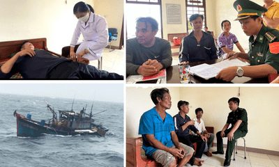 Xót xa tàu cá Bình Định chìm trên biển cùng một thi thể ngư dân khi đang trở về bờ