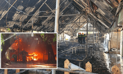 Cháy dữ dội quán nhậu ở Long An, nhiều tài sản bị thiêu rụi