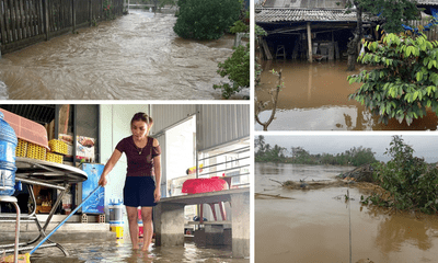 Huế mưa lớn trong đêm, nhiều nơi ngập lụt nặng