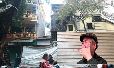 Vụ cháy nhà ở phố cổ Hà Nội, 4 người tử vong: Em trai khóc lặng, dùng xà beng phá cửa cứu gia đình anh nhưng bất thành
