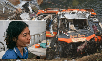 Vụ xe khách lao xuống vực ở cao tốc La Sơn - Túy Loan: Xót xa con gái tìm bố trong chiếc xe bẹp rúm dưới vực
