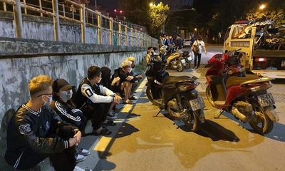 Hà Nội: Truy quét hơn 40 thanh thiếu niên tụ tập đua xe trái phép 
