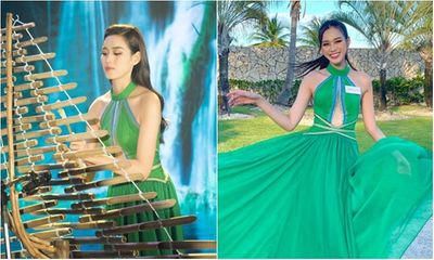 Trình diễn đàn T'rưng gây ấn tượng, Đỗ Thị Hà lọt vòng bán kết tài năng tại Miss World 2021