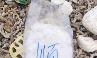 Bao tải chứa 20kg nghi ma túy đá dạt vào đảo Phú Quý