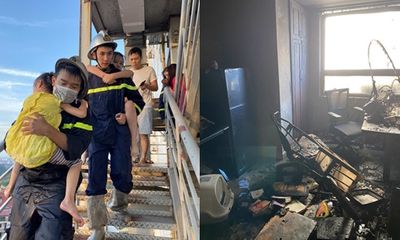 Cháy chung cư ở Hà Nội: Giải cứu thành công 4 người