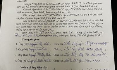 Quảng Ninh: Không đồng ý cho con tiêm vaccine Covid-19, một phụ huynh bị lập biên bản