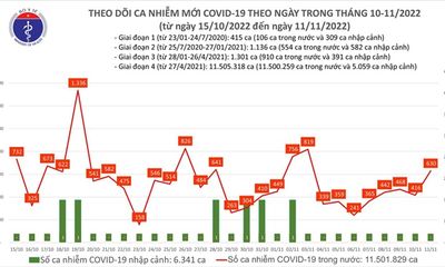 Tin tức COVID-19 ngày 11/11: Số ca mắc mới Covid-19 cao nhất trong một tuần