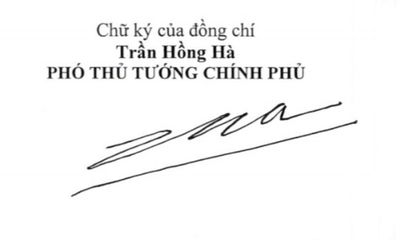 Giới thiệu chữ ký của 2 tân Phó Thủ tướng Chính phủ