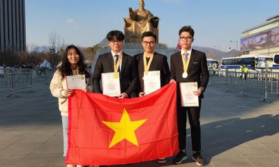 4 học sinh Nam Định giành huy chương vàng Olympic Phát minh và sáng tạo thế giới
