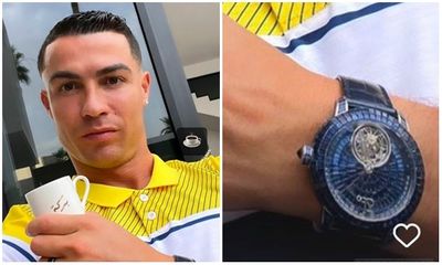 Ronaldo khoe đồng hồ hiệu, giá đắt hơn chiếc ô tô Range Rover tới 7 lần