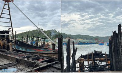 Vì sao 5 tàu cá bốc cháy ngùn ngụt ở Nghệ An?