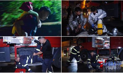 Vụ cháy chung cư mini có 150 người ở: Lính cứu hỏa bị thương, kiệt sức sau nhiều giờ chữa cháy