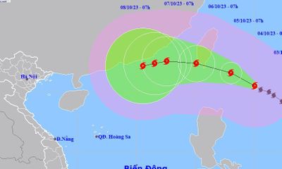 Tin bão Koinu mới nhất: Bão giật trên cấp 17, đang tiến gần Biển Đông