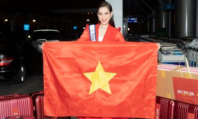 Hoa hậu Đỗ Thị Hà chia tay gia đình, bạn bè, mang theo 200kg hành lý lên đường thi Miss World 2021