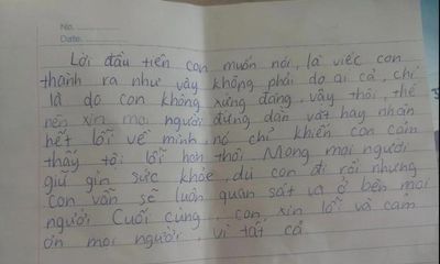 Nữ sinh lớp 8 ở Bắc Ninh treo cổ tự tử: Lá thư tuyệt mệnh hé lộ nguyên nhân xót xa