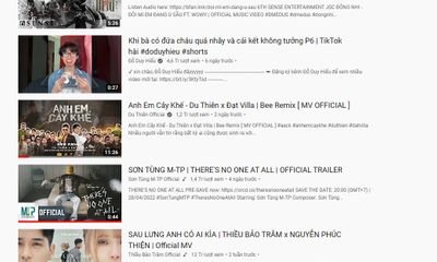Ca khúc kết hợp giữa 2 thế hệ vượt Sơn Tùng và Thiều Bảo Trâm trên tab thịnh hành YouTube