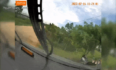 Video: Dạy vợ học lái xe, chồng được dịp hoảng hồn sau pha đánh lái 