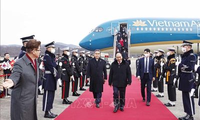 Tin trong nước - Chủ tịch nước Nguyễn Xuân Phúc bắt đầu thăm cấp Nhà nước Đại Hàn Dân Quốc