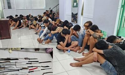 Kiên Giang: Bắt 46 thanh niên mang hung khí 