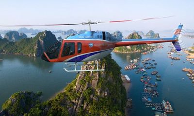 Tour đi trực thăng ngắm vịnh Hạ Long được bảo hiểm lên đến 30 triệu USD